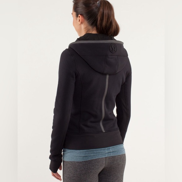Lululemon Uba Hoodie SPECIAL EDITION *Reflective Black Jacket Soft Fleece Small - Picture 2 of 16